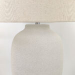 EONIA ΦΩΤΙΣΤΙΚΟ ΕΠΙΤΡΑΠΕΖΙΟ 35x35x101cm ΚΕΡΑΜΙΚΟ ΛΕΥΚΟ ΛΙΝΟ ΛΕΥΚΟ 034598 - Image 3