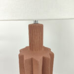 EGLI ΦΩΤΙΣΤΙΚΟ ΕΠΙΤΡΑΠΕΖΙΟ 34x34x100cm ΚΕΡΑΜΙΚΟ TERRACOTTA ΛΙΝΟ ΛΕΥΚΟ 034600 - Image 3