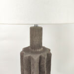 EGLI ΦΩΤΙΣΤΙΚΟ ΕΠΙΤΡΑΠΕΖΙΟ 34x34x100cm ΚΕΡΑΜΙΚΟ ΓΚΡΙ ΣΚΟΥΡΟ ΛΙΝΟ ΛΕΥΚΟ 034601 - Image 3