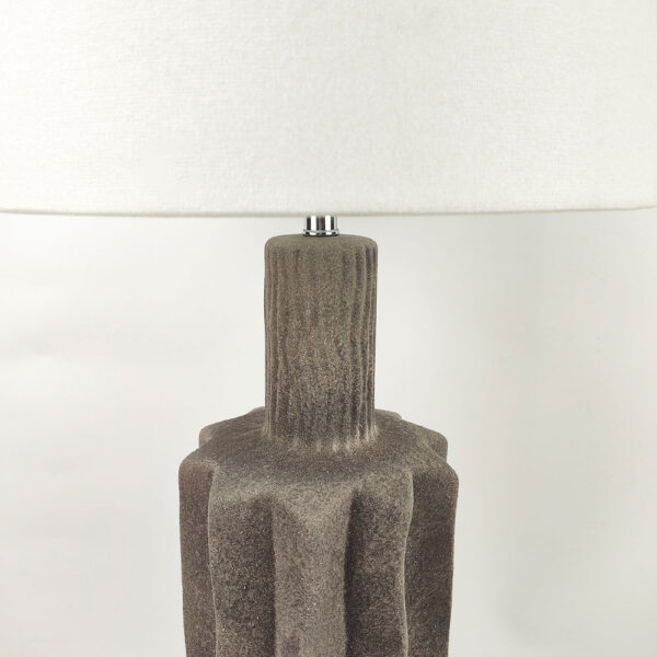 EGLI ΦΩΤΙΣΤΙΚΟ ΕΠΙΤΡΑΠΕΖΙΟ 34x34x100cm ΚΕΡΑΜΙΚΟ ΓΚΡΙ ΣΚΟΥΡΟ ΛΙΝΟ ΛΕΥΚΟ 034601 - Image 3