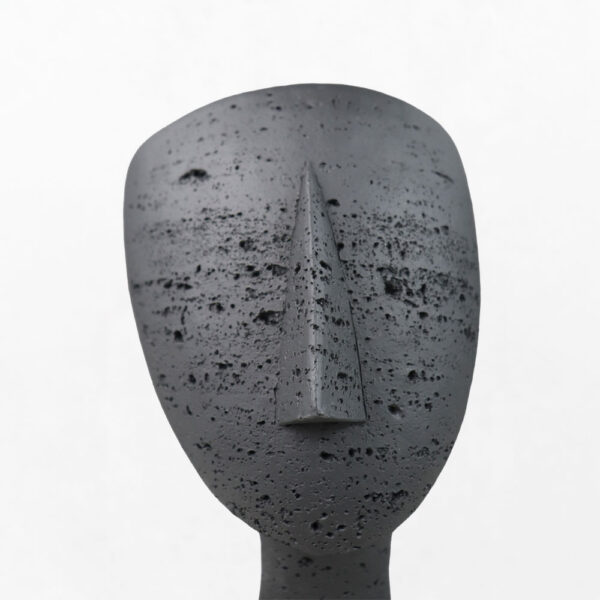 AURA II ΔΙΑΚΟΣΜΗΤΙΚΟ ΠΡΟΣΩΠΟ 19x14x26cm RESIN ΜΑΥΡΟ 034603 - Image 2