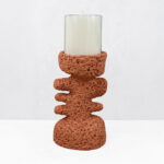 KYCLADIC I ΚΗΡΟΠΗΓΙΟ ΔΙΑΚΟΣΜΗΤΙΚΟ 12x10x20cm RESIN ΠΟΡΤΟΚΑΛΙ 034605 - Image 4