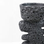 KYCLADIC II ΚΗΡΟΠΗΓΙΟ ΔΙΑΚΟΣΜΗΤΙΚΟ 12x10x20cm RESIN ΜΑΥΡΟ 034606 - Image 2