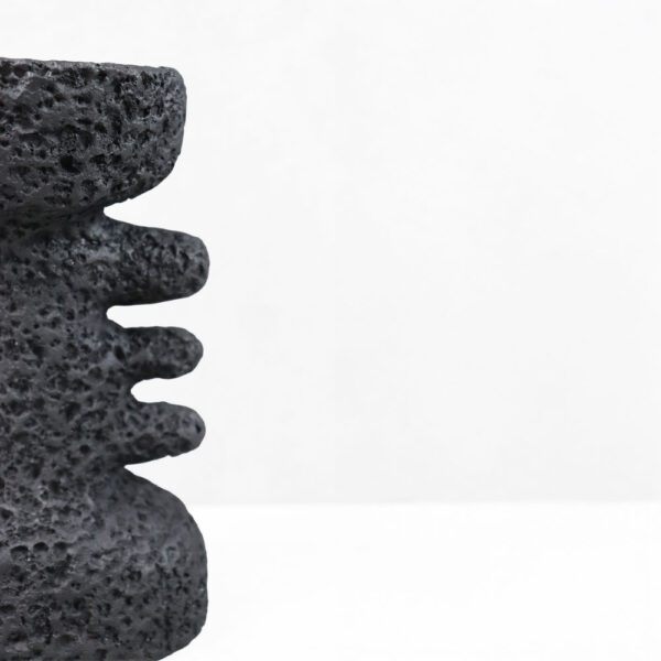 KYCLADIC II ΚΗΡΟΠΗΓΙΟ ΔΙΑΚΟΣΜΗΤΙΚΟ 12x10x20cm RESIN ΜΑΥΡΟ 034606 - Image 3