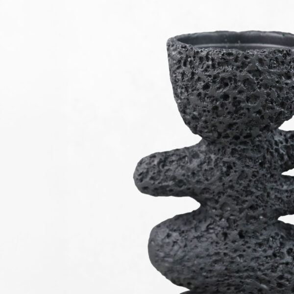 LUSTRE II ΚΗΡΟΠΗΓΙΟ ΔΙΑΚΟΣΜΗΤΙΚΟ 14.5x9.5x25cm RESIN ΜΑΥΡΟ 034609 - Image 2