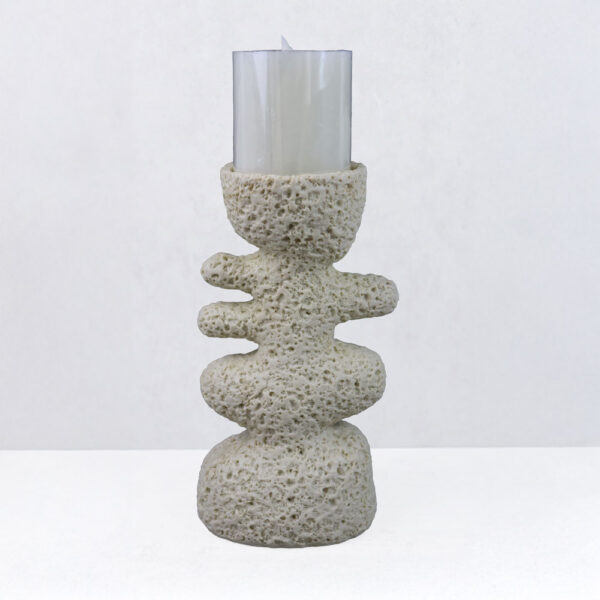 LUSTRE III ΚΗΡΟΠΗΓΙΟ ΔΙΑΚΟΣΜΗΤΙΚΟ 14.5x9.5x25cm RESIN ΜΠΕΖ 034610 - Image 4