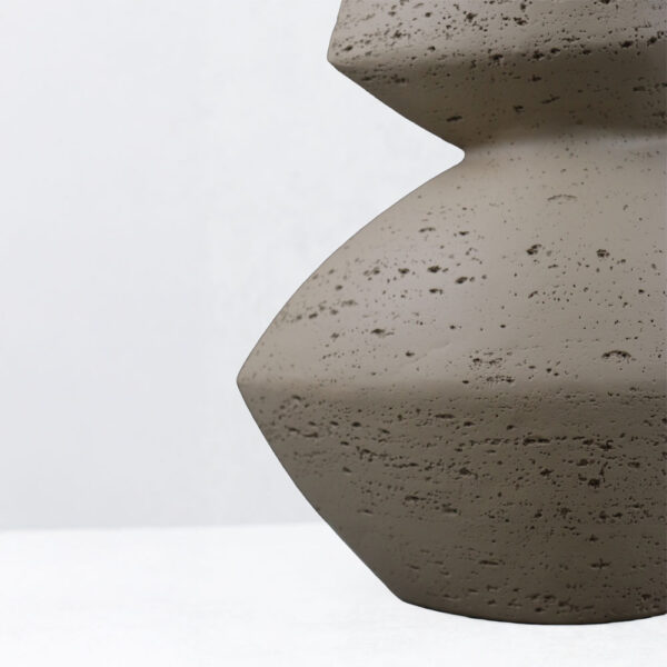 LOOMA I ΒΑΖΟ 28.5x15.5x34.5cm RESIN ΚΑΦΕ 034614 - Image 3