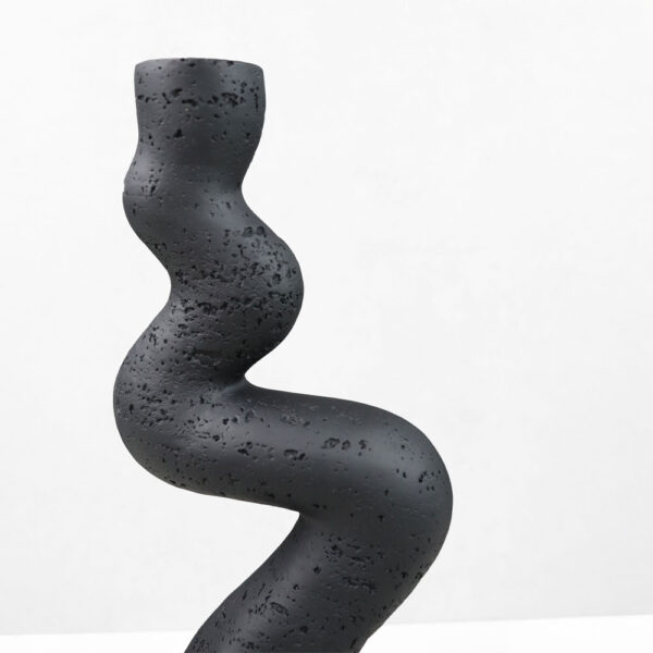 ANGLES I ΚΗΡΟΠΗΓΙΟ ΔΙΑΚΟΣΜΗΤΙΚΟ 10.5x7x23.5cm RESIN ΜΑΥΡΟ 034617 - Image 2