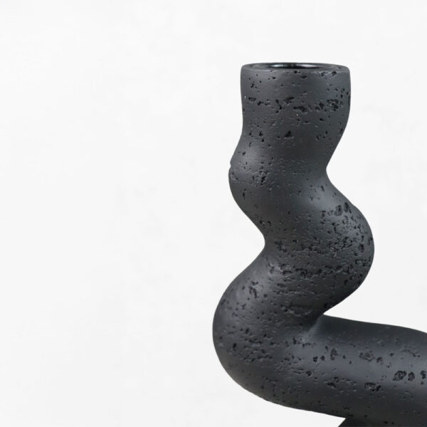 ANGLES I ΚΗΡΟΠΗΓΙΟ ΔΙΑΚΟΣΜΗΤΙΚΟ 10.5x7x23.5cm RESIN ΜΑΥΡΟ 034617 - Image 3