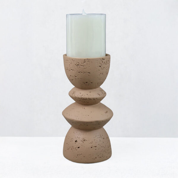 EQUINOX I ΚΗΡΟΠΗΓΙΟ ΔΙΑΚΟΣΜΗΤΙΚΟ 10x10x20cm RESIN ΚΑΦΕ ΑΝΟΙΧΤΟ 034621 - Image 4