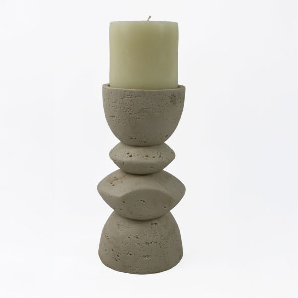 EQUINOX II ΚΗΡΟΠΗΓΙΟ ΔΙΑΚΟΣΜΗΤΙΚΟ 10x10x20cm RESIN ΜΠΕΖ 034622 - Image 4