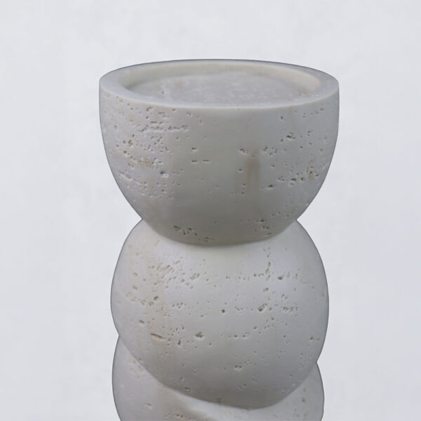 PHAROS II ΚΗΡΟΠΗΓΙΟ ΔΙΑΚΟΣΜΗΤΙΚΟ 10.5x10.5x25cm RESIN ΜΠΕΖ 034624 - Image 2