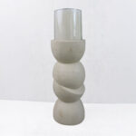 PHAROS II ΚΗΡΟΠΗΓΙΟ ΔΙΑΚΟΣΜΗΤΙΚΟ 10.5x10.5x25cm RESIN ΜΠΕΖ 034624 - Image 4