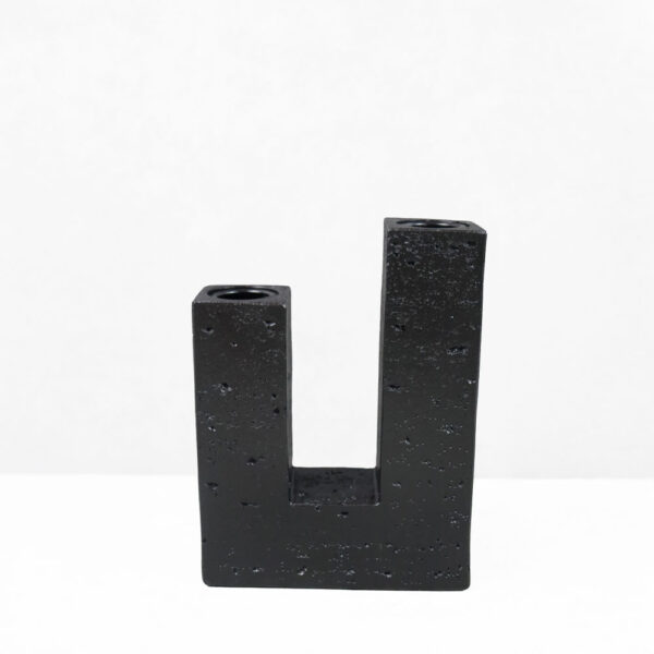 FLUX II ΚΗΡΟΠΗΓΙΟ ΔΙΑΚΟΣΜΗΤΙΚΟ 12x4x16cm RESIN ΜΑΥΡΟ 034626 - Image 3