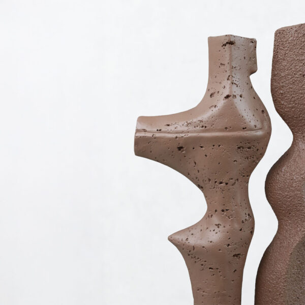 DUET I ΔΙΑΚΟΣΜΗΤΙΚΟ 16x9x31.5cm RESIN ΚΑΦΕ 034628 - Image 2