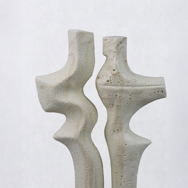 DUET I ΔΙΑΚΟΣΜΗΤΙΚΟ 16x9x31.5cm RESIN ΜΠΕΖ 034629 - Image 3