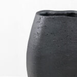 ORBIX I ΒΑΖΟ 19.5x13x35cm RESIN ΜΑΥΡΟ 034630 - Image 3