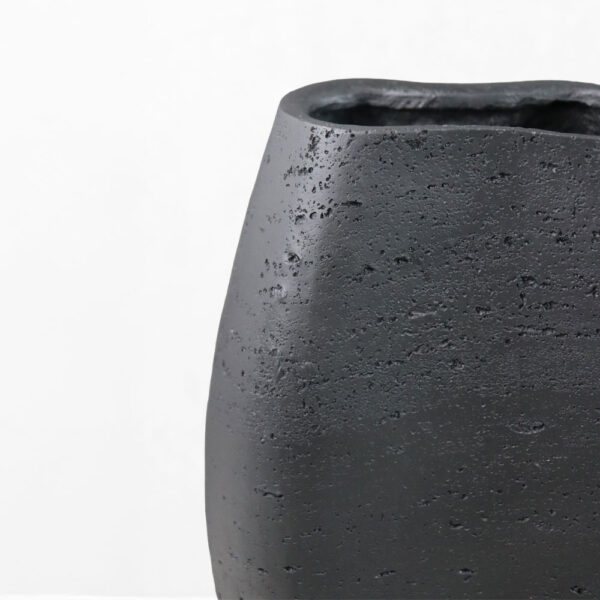 ORBIX I ΒΑΖΟ 19.5x13x35cm RESIN ΜΑΥΡΟ 034630 - Image 3