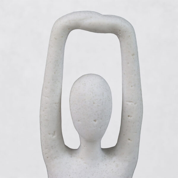 MORPH V ΔΙΑΚΟΣΜΗΤΙΚΟ ΣΩΜΑ 12.5x8x21cm RESIN ΑΣΠΡΟ 034636 - Image 3
