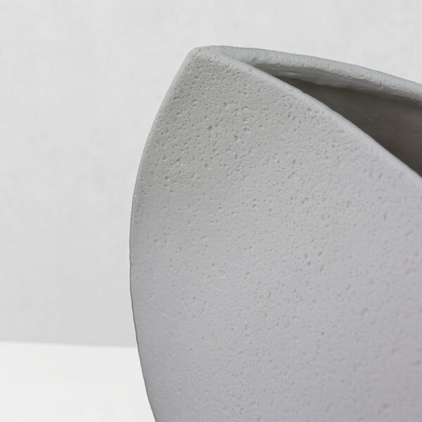 ELYSE II ΒΑΖΟ 20x19x28cm RESIN ΑΣΠΡΟ 034642 - Image 4