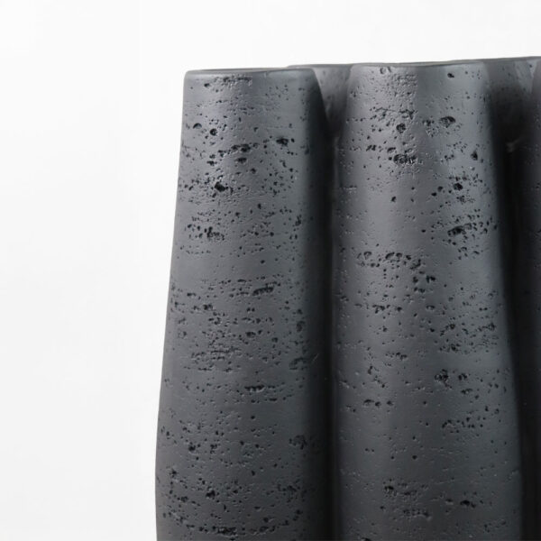 ORIN II ΒΑΖΟ 23x15.5x38cm RESIN ΜΑΥΡΟ 034644 - Image 3