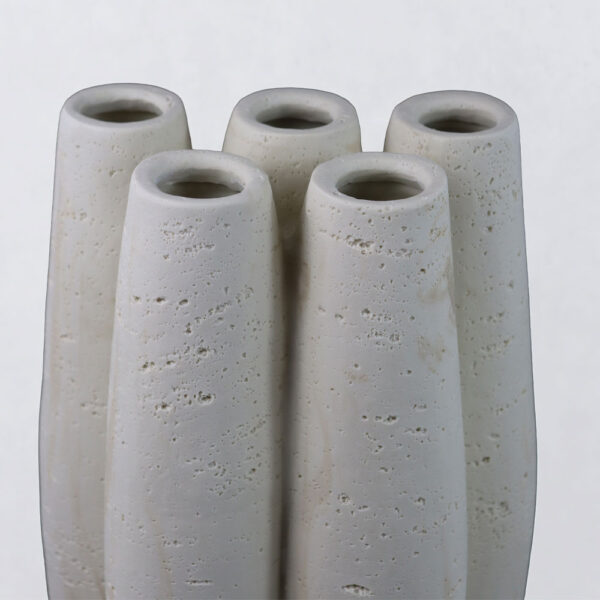 ORIN III ΒΑΖΟ 23x15.5x38cm RESIN ΜΠΕΖ 034645 - Image 2