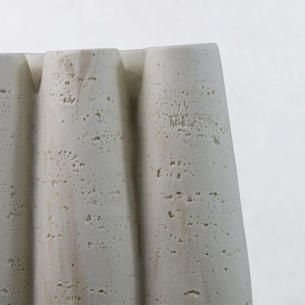 ORIN III ΒΑΖΟ 23x15.5x38cm RESIN ΜΠΕΖ 034645 - Image 3