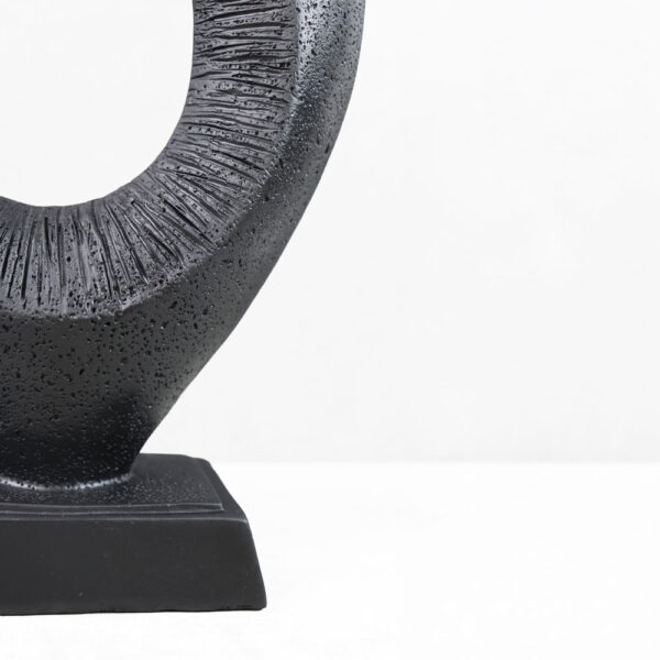 PULSE II ΔΙΑΚΟΣΜΗΤΙΚΟ 18.5x8.5x30cm RESIN ΜΑΥΡΟ 034647 - Image 3