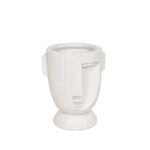 MUSE ΒΑΖΟ 23x20x28cm MgO ΑΣΠΡΟ 034658