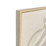 HUSK ΠΙΝΑΚΑΣ ΔΙΑΚΟΣΜΗΤΙΚΟΣ ΜΕ ΚΟΡΝΙΖΑ 80x120x4cm ΚΑΜΒΑΣ ΜΠΕΖ ΛΕΥΚΟ PS 034666 - Image 3