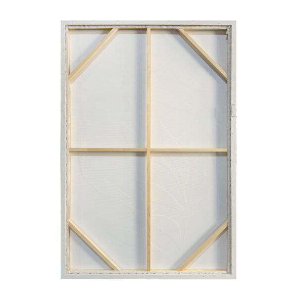 HUSK ΠΙΝΑΚΑΣ ΔΙΑΚΟΣΜΗΤΙΚΟΣ ΜΕ ΚΟΡΝΙΖΑ 80x120x4cm ΚΑΜΒΑΣ ΜΠΕΖ ΛΕΥΚΟ PS 034666 - Image 5