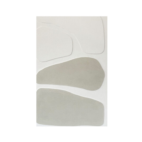 RHYTHM B ΠΙΝΑΚΑΣ ΔΙΑΚΟΣΜΗΤΙΚΟΣ ΜΕ ΚΟΡΝΙΖΑ 80x120x4cm ΚΑΜΒΑΣ ΜΠΕΖ ΛΕΥΚΟ PS 034669 - Image 3