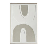 RHYTHM C ΠΙΝΑΚΑΣ ΔΙΑΚΟΣΜΗΤΙΚΟΣ ΜΕ ΚΟΡΝΙΖΑ 80x120x4cm ΚΑΜΒΑΣ ΜΠΕΖ ΛΕΥΚΟ PS 034670