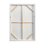 RHYTHM C ΠΙΝΑΚΑΣ ΔΙΑΚΟΣΜΗΤΙΚΟΣ ΜΕ ΚΟΡΝΙΖΑ 80x120x4cm ΚΑΜΒΑΣ ΜΠΕΖ ΛΕΥΚΟ PS 034670 - Image 5