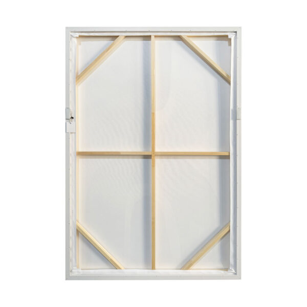 RHYTHM C ΠΙΝΑΚΑΣ ΔΙΑΚΟΣΜΗΤΙΚΟΣ ΜΕ ΚΟΡΝΙΖΑ 80x120x4cm ΚΑΜΒΑΣ ΜΠΕΖ ΛΕΥΚΟ PS 034670 - Image 5