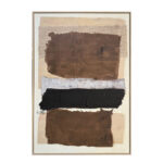 CRADLE ΠΙΝΑΚΑΣ ΔΙΑΚΟΣΜΗΤΙΚΟΣ ΜΕ ΚΟΡΝΙΖΑ 80x120x4cm ΚΑΜΒΑΣ ΜΠΕΖ ΚΑΦΕ ΜΑΥΡΟ ΓΚΡΙ PS 034671