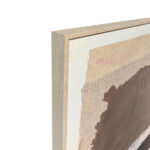 CRADLE ΠΙΝΑΚΑΣ ΔΙΑΚΟΣΜΗΤΙΚΟΣ ΜΕ ΚΟΡΝΙΖΑ 80x120x4cm ΚΑΜΒΑΣ ΜΠΕΖ ΚΑΦΕ ΜΑΥΡΟ ΓΚΡΙ PS 034671 - Image 2