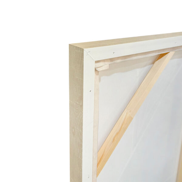 CRADLE ΠΙΝΑΚΑΣ ΔΙΑΚΟΣΜΗΤΙΚΟΣ ΜΕ ΚΟΡΝΙΖΑ 80x120x4cm ΚΑΜΒΑΣ ΜΠΕΖ ΚΑΦΕ ΜΑΥΡΟ ΓΚΡΙ PS 034671 - Image 4