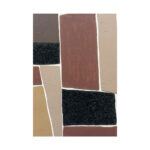 FRACTAL A ΠΙΝΑΚΑΣ ΔΙΑΚΟΣΜΗΤΙΚΟΣ ΜΕ ΚΟΡΝΙΖΑ 80x120x4cm ΚΑΜΒΑΣ ΜΠΕΖ ΚΑΦΕ ΜΑΥΡΟ PS 034673 - Image 3