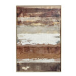 MIRRHA ΠΙΝΑΚΑΣ ΔΙΑΚΟΣΜΗΤΙΚΟΣ ΜΕ ΚΟΡΝΙΖΑ 80x120x4cm ΚΑΜΒΑΣ ΚΑΦΕ PS 034677