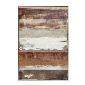 MIRRHA ΠΙΝΑΚΑΣ ΔΙΑΚΟΣΜΗΤΙΚΟΣ ΜΕ ΚΟΡΝΙΖΑ 80x120x4cm ΚΑΜΒΑΣ ΚΑΦΕ PS 034677