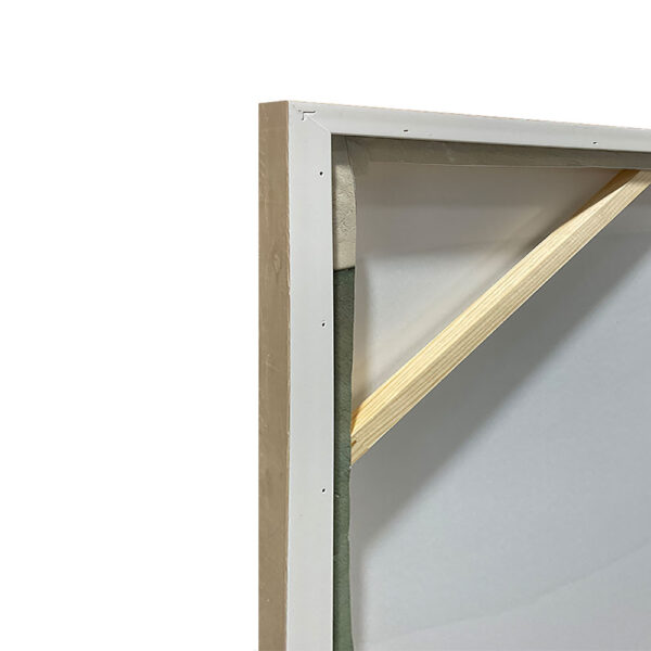 RHEA ΠΙΝΑΚΑΣ ΔΙΑΚΟΣΜΗΤΙΚΟΣ ΜΕ ΚΟΡΝΙΖΑ 80x120x4cm ΚΑΜΒΑΣ ΛΑΔΙ ΜΠΕΖ PS 034685 - Image 4