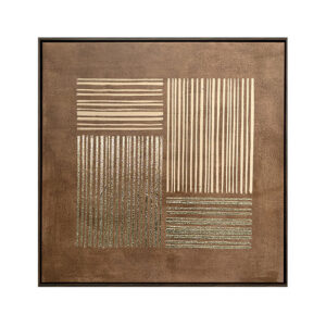 VAILO ΠΙΝΑΚΑΣ ΔΙΑΚΟΣΜΗΤΙΚΟΣ ΜΕ ΚΟΡΝΙΖΑ 80x80x4cm ΚΑΜΒΑΣ ΚΑΦΕ ΜΠΕΖ PS 034687