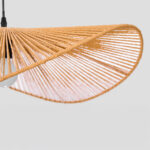 LUMA ΦΩΤΙΣΤΙΚΟ ΟΡΟΦΗΣ 60x20.5cm ΣΧΟΙΝΙ ΚΑΦΕ ΧΑΡΤΙ 034715 - Image 3