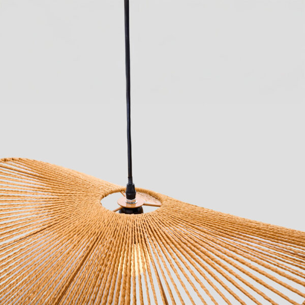 LUMA ΦΩΤΙΣΤΙΚΟ ΟΡΟΦΗΣ 60x20.5cm ΣΧΟΙΝΙ ΚΑΦΕ ΧΑΡΤΙ 034715 - Image 4