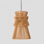 CLEO ΦΩΤΙΣΤΙΚΟ ΟΡΟΦΗΣ 26.5x38.5cm ΣΧΟΙΝΙ ΚΑΦΕ ΧΑΡΤΙ 034718 - Image 2