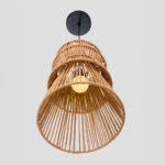 CLEO ΦΩΤΙΣΤΙΚΟ ΟΡΟΦΗΣ 26.5x38.5cm ΣΧΟΙΝΙ ΚΑΦΕ ΧΑΡΤΙ 034718 - Image 3