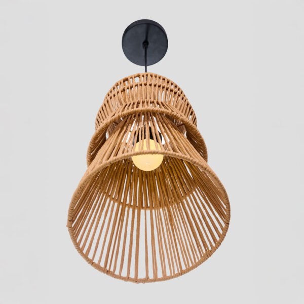 CLEO ΦΩΤΙΣΤΙΚΟ ΟΡΟΦΗΣ 26.5x38.5cm ΣΧΟΙΝΙ ΚΑΦΕ ΧΑΡΤΙ 034718 - Image 3