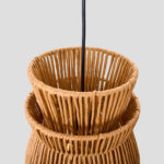 CLEO ΦΩΤΙΣΤΙΚΟ ΟΡΟΦΗΣ 26.5x38.5cm ΣΧΟΙΝΙ ΚΑΦΕ ΧΑΡΤΙ 034718 - Image 5