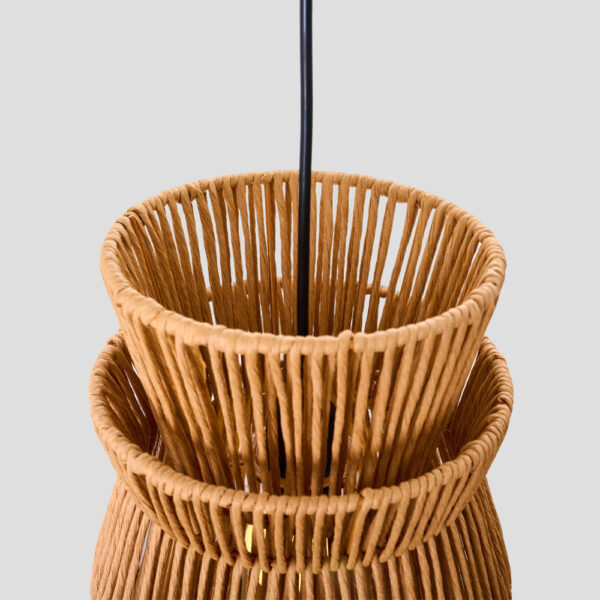 CLEO ΦΩΤΙΣΤΙΚΟ ΟΡΟΦΗΣ 26.5x38.5cm ΣΧΟΙΝΙ ΚΑΦΕ ΧΑΡΤΙ 034718 - Image 5